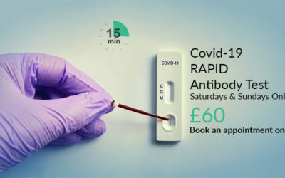 Covid-19 Rapid Antibody Finger Prick Test – Results in 15 min.